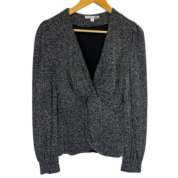 Jonathan Simkhai Twist Front Glitter top black - S - Picture 3 of 13